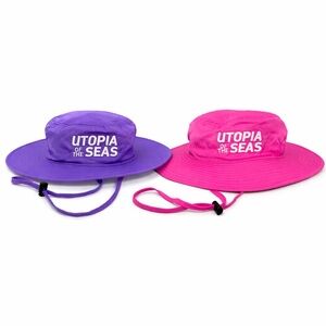 Royal Caribbean Utopia of the Seas Sun Hat Set Pink Purple 2 Pc
